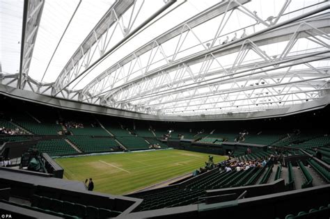 1 court was closed sunday during an exhibition event at the all england club. WIMBLEDON 2009: Centre Court's £80m roof is on as Federer ...
