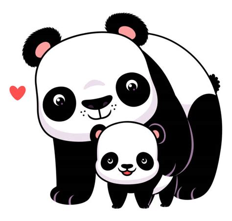 Cartoon Of The Cute Baby Pandas Illustrations Royalty Free Vector
