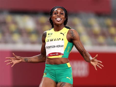Jamaican Sprinter Elaine Thompson Herah Wins Historic Double Double In Track Georgia Public