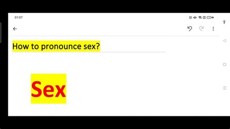How To Pronounce Sexpronunciation Sex English Grammar Youtube