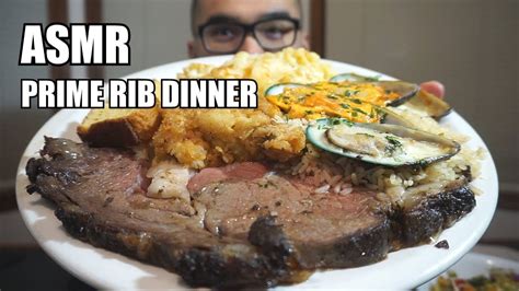 Recipes for a perfect prime rib. Asmr PRIME RIB DINNER *Relaxing Eating Sounds *NO ...