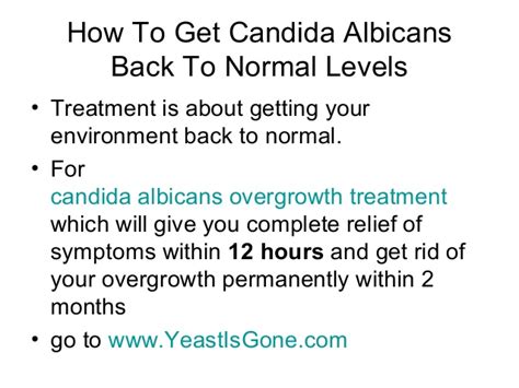 Candida Albicans Overgrowth Treatment