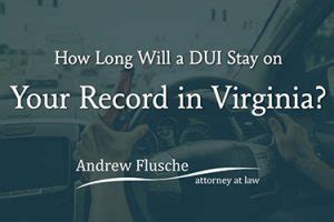 Louisiana does not use a point system to record and track moving violations. How Long Does a DUI Stay on Your Record in Virginia ...