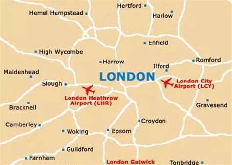 Map And Directions To Heathrow Airport For All Terminials