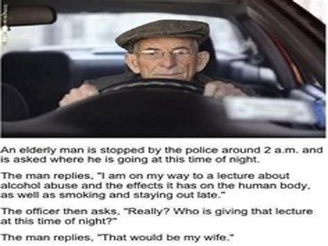 the elderly man and the policeman funny joke