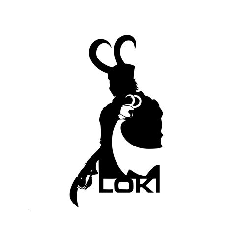 Loki Silhouette With Scepter Marvel Die Cut Vinyl Decal Please Put