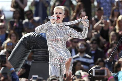 Katy Perry Splits Her Trousers As She Wraps Up Live Stream London