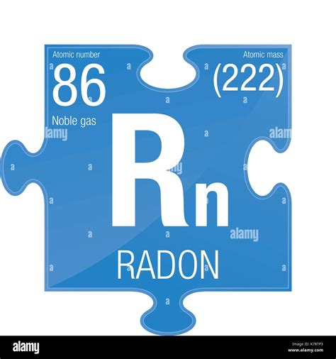 Radon Symbol Element Number 86 Of The Periodic Table Of The Elements