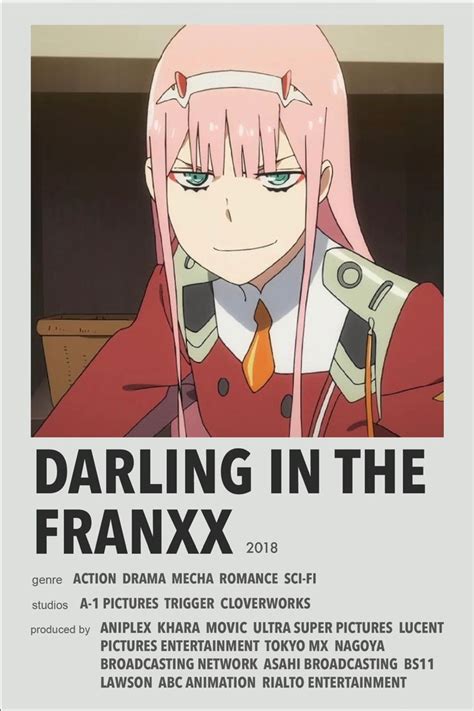 Darling In The Franxx Poster Anime Anime Para Ver Personajes De Anime