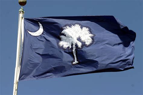 Charleston The South Carolina Flag At Fort Sumter