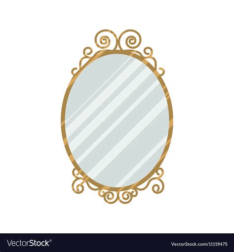 Vintage Style Mirror Royalty Free Vector Image