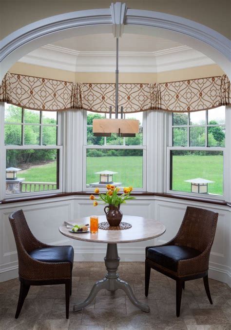 Getting the right bay window treatments can be a challenge. Pin by Home Couture on Valances | Bay window treatments