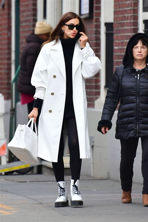 Irina Shayk Out Shopping With Her Mother In New York