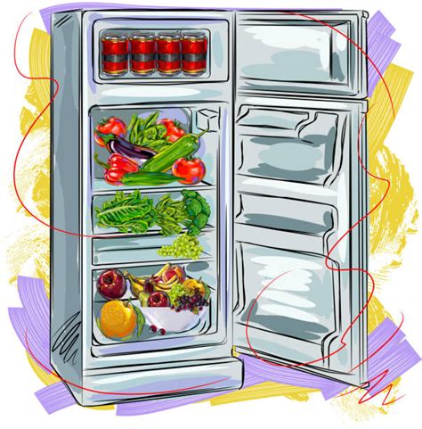 Best Fridge Drawing Illustrations Royalty Free Vector Graphics And Clip