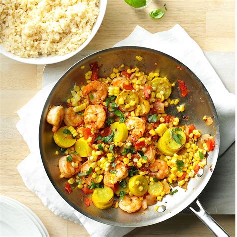 Add a bit, stir and cook until sauce thickens. Shrimp & Corn Stir-Fry Recipe | Taste of Home