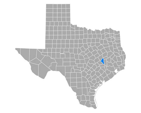 Brazos County Texas Map Vector Stock Vector Illustration Of Bryan