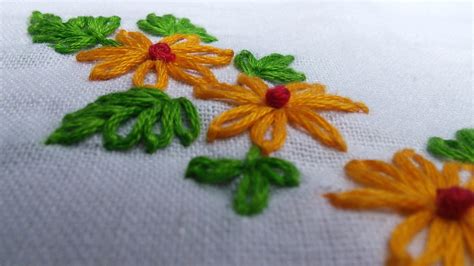 Easy Hand Embroidery Works Lazy Daisy Handiworks Tutorials 11