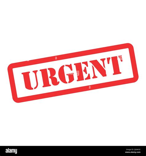 Urgent stamp symbol, label sticker sign button, text banner vector