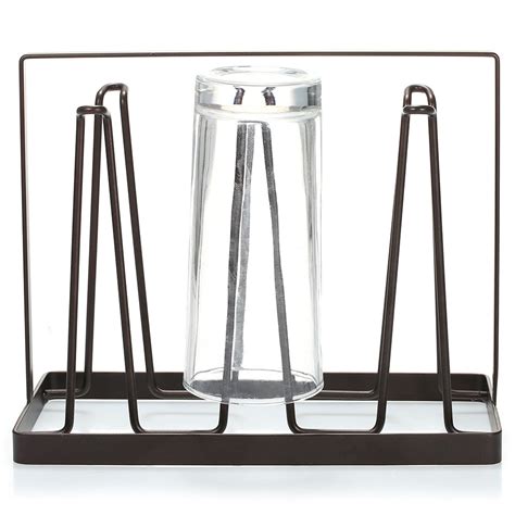 Bathroom Fixtures Home Improvement Metal Cup Holder Home Drinking Glass Drain Rack Living Room