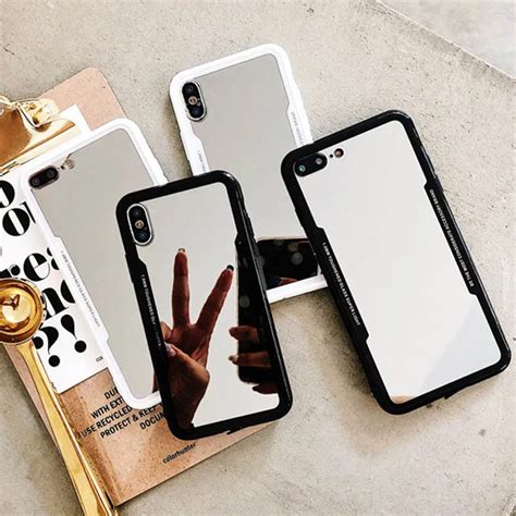 Luxury Mirror Tpu Cases For For Iphone8 Glass Case For Iphone 8 7 Plus