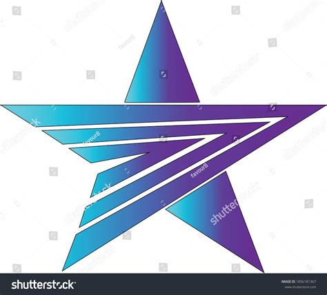 Blue Star Logo Good Company Stock Vector Royalty Free 1856181367