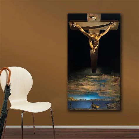 Christ Of Saint John Of The Cross By Salvador Dalí Printed On Canvas