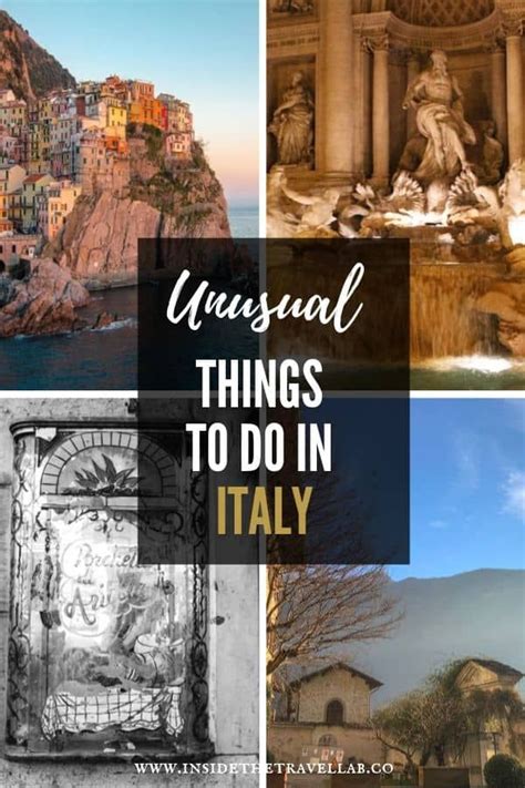 The Top Things To Do In Italy With Text Overlay That Reads Unusual