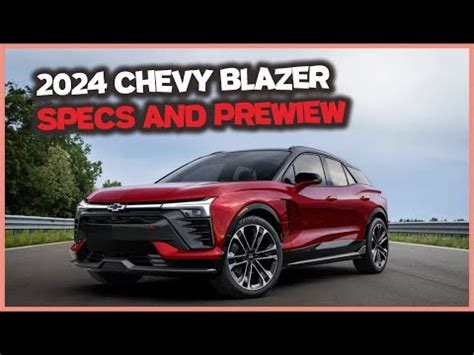 2024 Chevrolet Blazer Specs And Preview YouTube