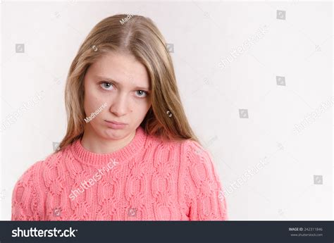 Very Sad Young Girl Stock Photo 242311846 Shutterstock