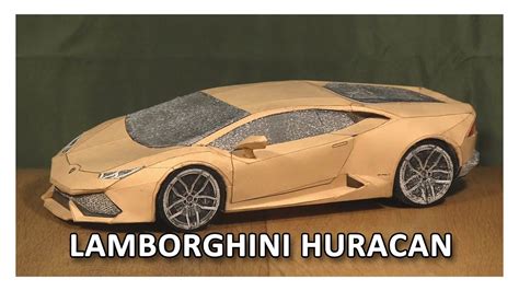 Diy Lamborghini Huracan Lp610 4 Paper Model Youtube