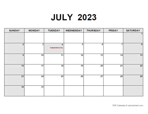 Free July 2023 Calendar Printable Mobila Bucatarie 20