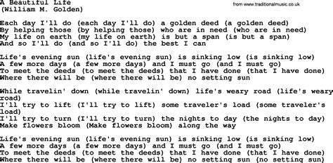A Beautiful Life By The Byrds Lyrics With Pdf