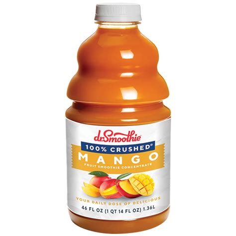 Dr Smoothie 100 Crushed Fruit Smoothie Concentrate Mango Aloha