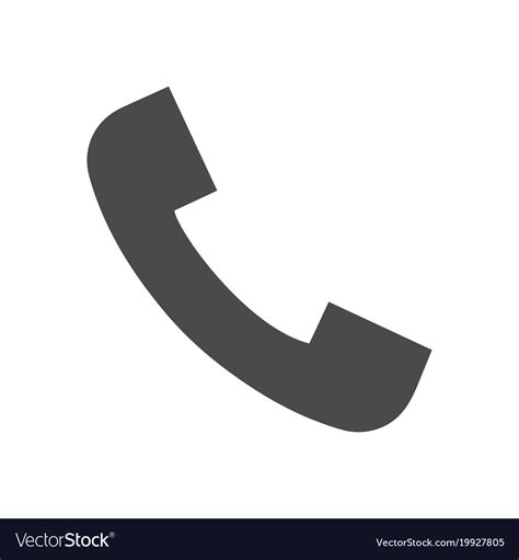 Phone Call Solid Icon Royalty Free Vector Image