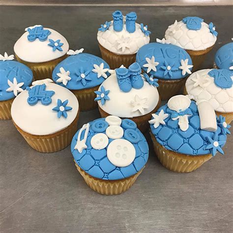 Remove from oven and allow to cool. Baby Boy Custom Baby Shower Cupcakes - Gourmet Desserts ...