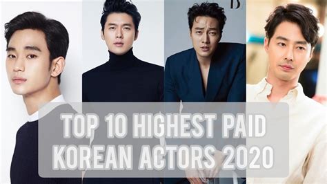 Top 10 Highest Paid Korean Actors 2020 Ash Sha Youtube