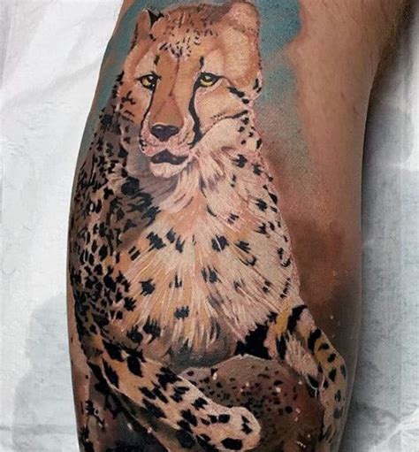 60 Leopard Tattoos For Men Designs With Strength And Prowess