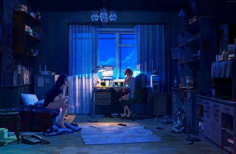 Messy Aesthetic Anime Room Background Milkypeachu Professional