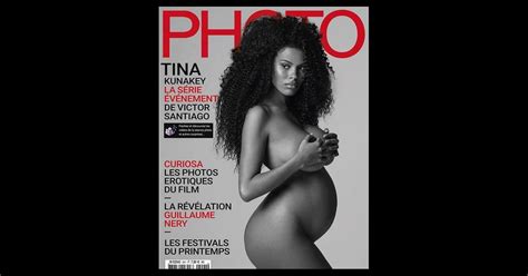 Tina Kunakey Enceinte Et Nue En Couverture Du Magazine Photo Photo
