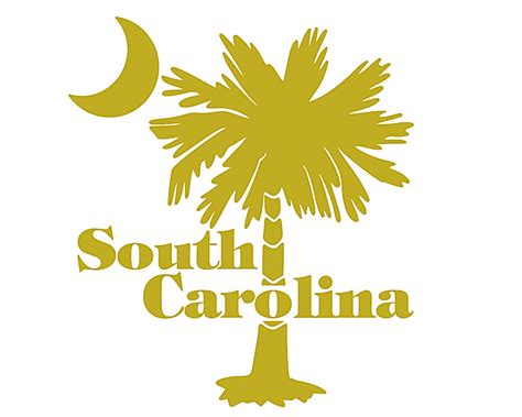South Carolina Palmetto Tree And Crescent Moon And Palm Tree