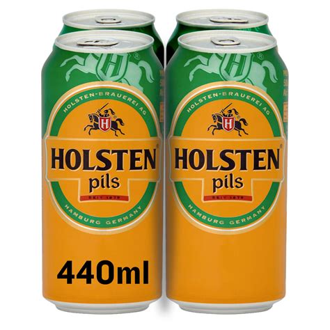 Holsten Pils Lager Beer 4 X 440ml Cans Beer Iceland Foods