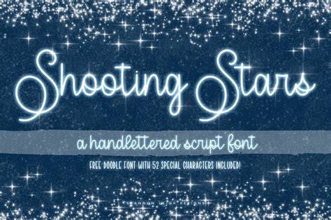 Shooting Stars Script Font Stunning Script Fonts Creative Market