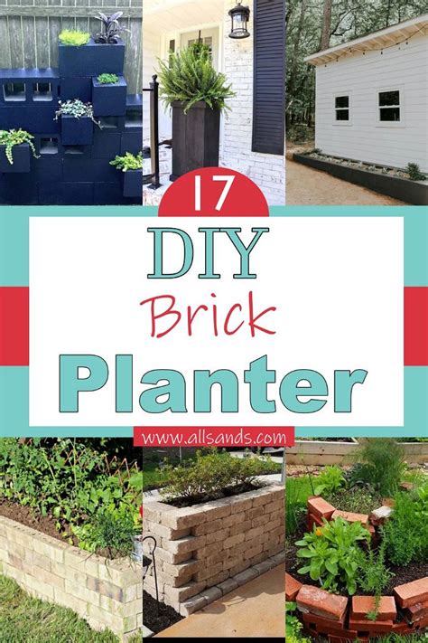 17 Diy Brick Planter Plans With Instructions All Sands