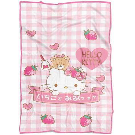 Hello Kitty Fleece Blanket Lightweight Supremely Soft T For Kids