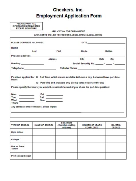 Browse elevation plan templates and examples you can make with smartdraw. Checkers Job Application Form