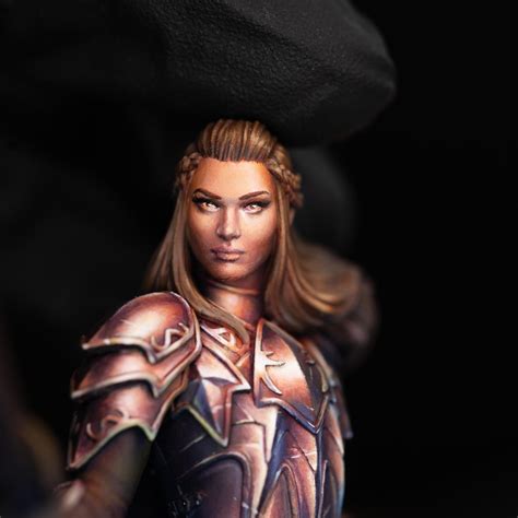 First 2023 Mini Spend About 10h On Her Face Until I Was Happy Upper Parts Of Her Armour Are
