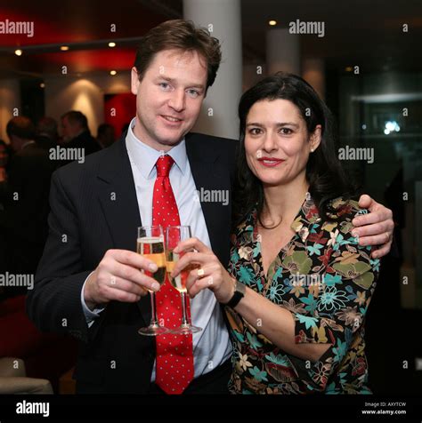 Liberal Democrat Leader Nick Clegg Mp And Wife Miriam Celebrate His