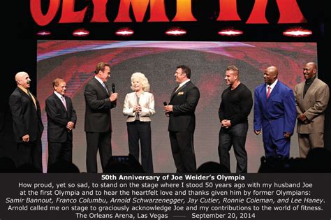 50 Th Anniversary Of Joe Weiders Mr Olympia 2014 Betty Weider Samir