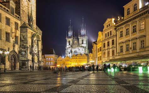 Prague By Night Prague Night Travel
