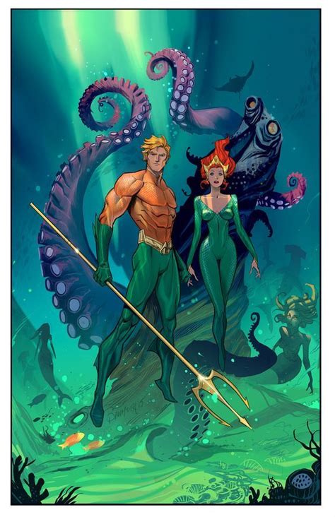 Mera And Aquaman By Dan Mora Aquaman Artwork Aquaman Dc Comics Aquaman